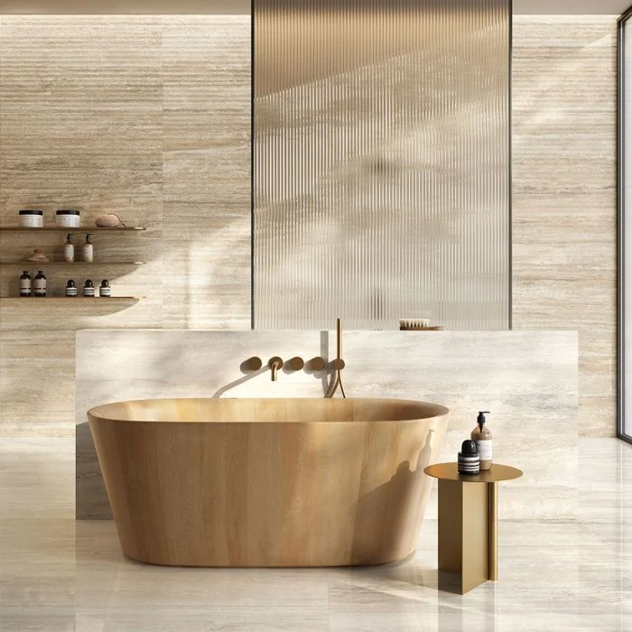 Perseo Beige Structured 24x48  Porcelain