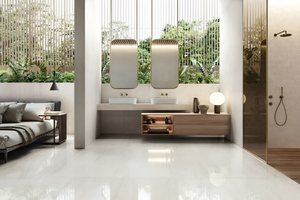 Prestigio  Bianco 24X48 Polished Porcelain tile sample