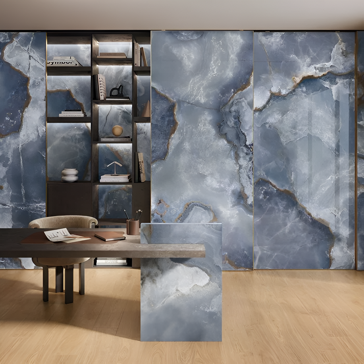 Onyx Blue 12x24 Matte tile sample