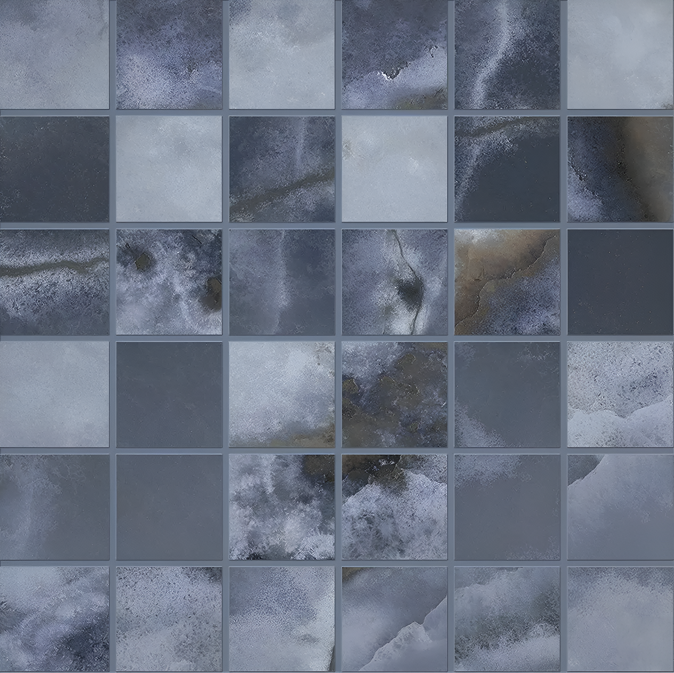 Onyx Blue 2x2 Mosaic Matte