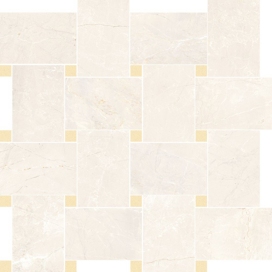 Silvia Ivory Basketweave Polished