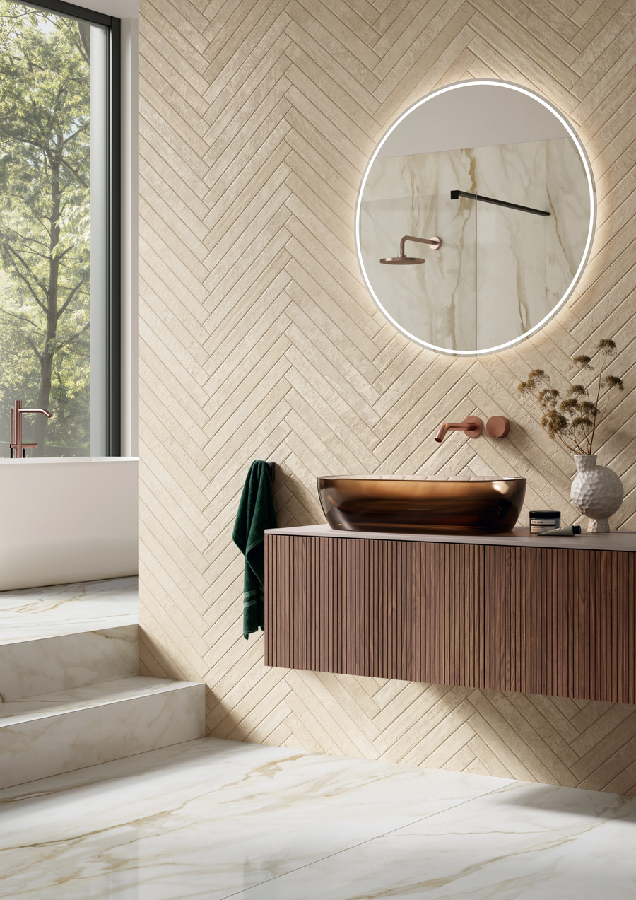 Estia Sandstone Beige 2x18 Porcelain