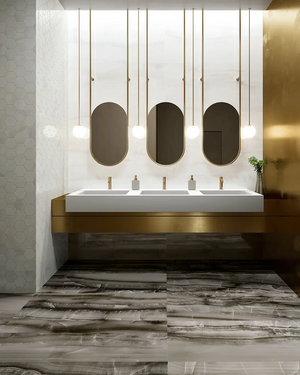 Onix Ocean 12x24 Polished Porcelain tile sample