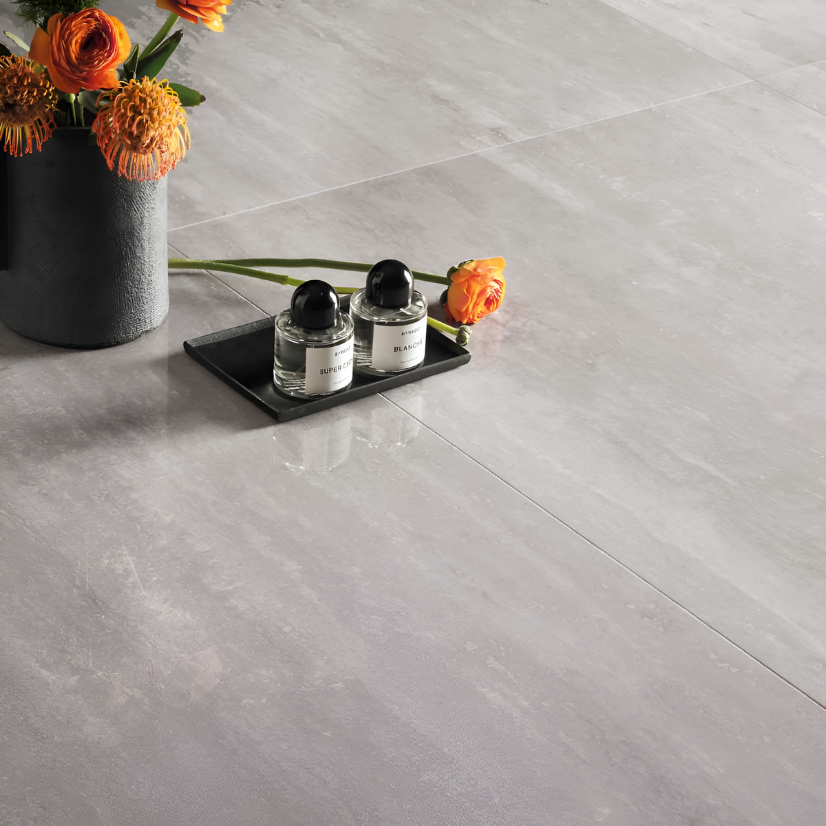 Prestigio Grigio 24X48 Polished Porcelain tile sample