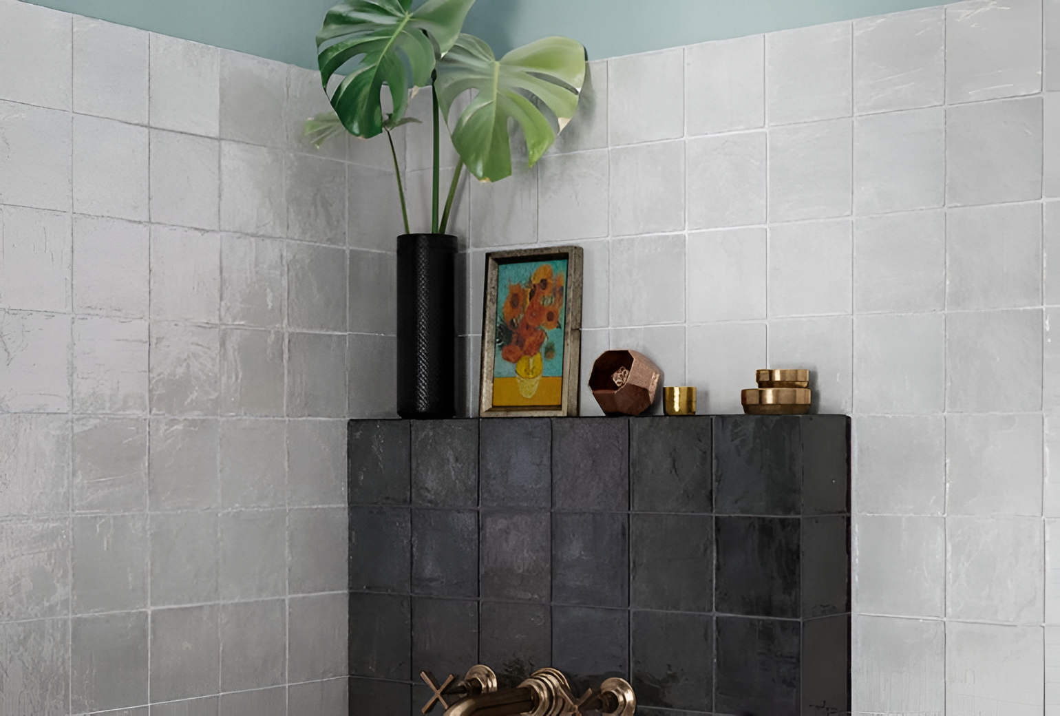 La Riviera 2.5x8 Gris Nuage Zellige