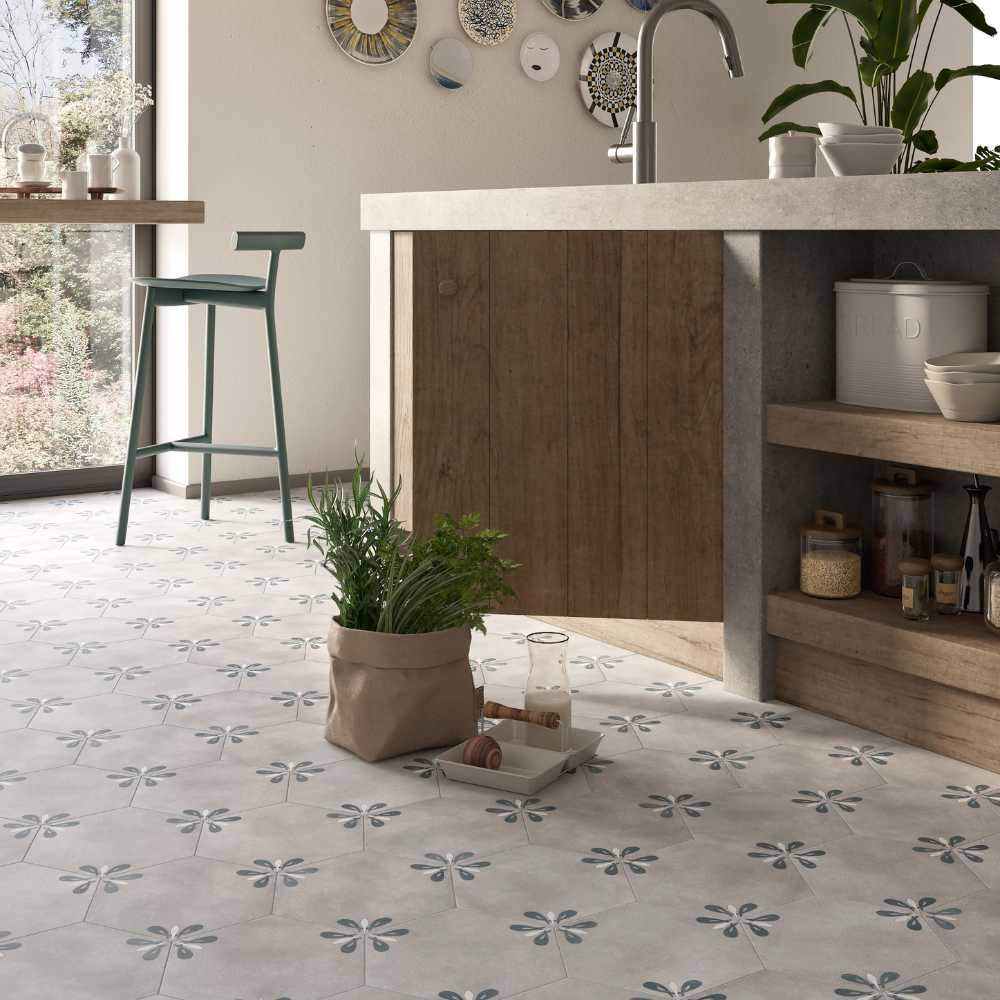 Turkey Grey Lily 8″ Hex Matte
