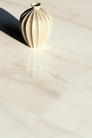 Onix Ivory 24X48 Polished Porcelain tile sample