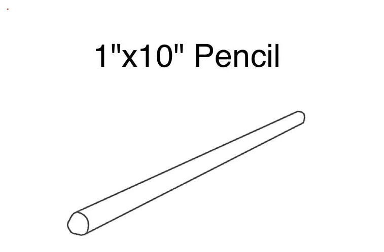 Spanish Blue 1x10 Pencil Glossy