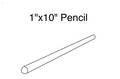 Spanish Blue 1x10 Pencil Glossy