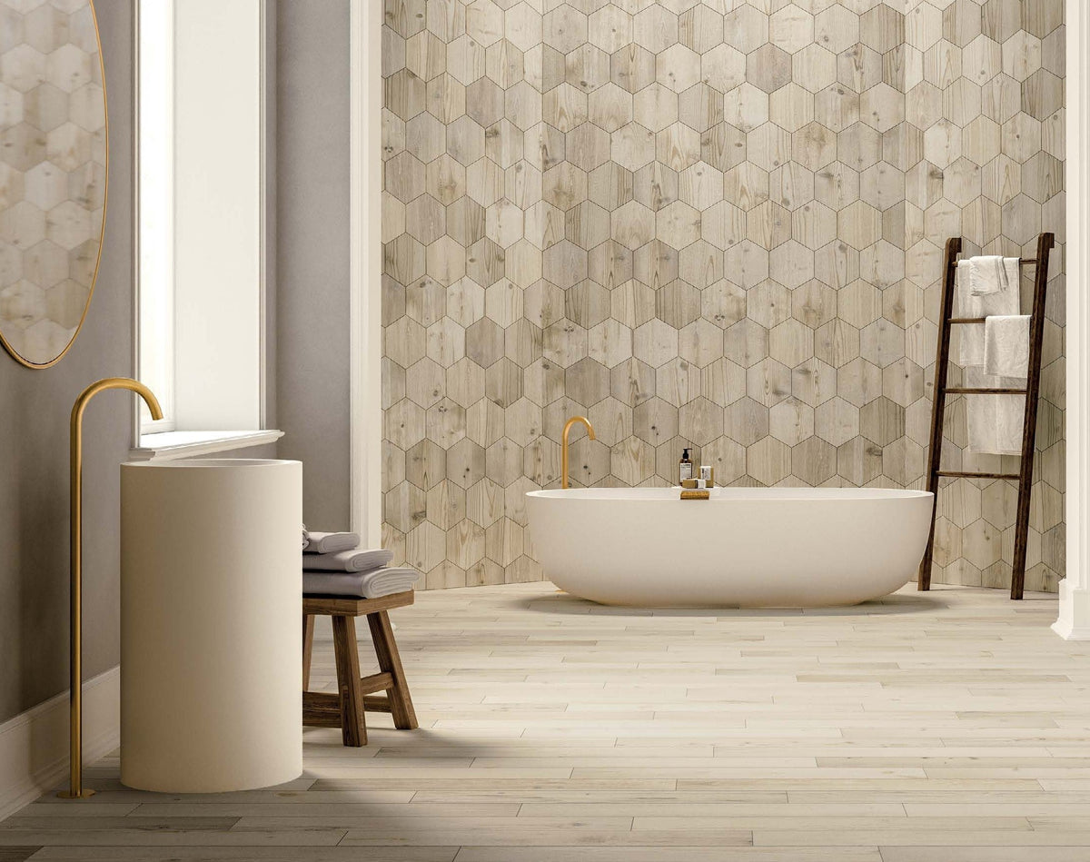 Madera Nogal 6x36 Porcelain tile sample