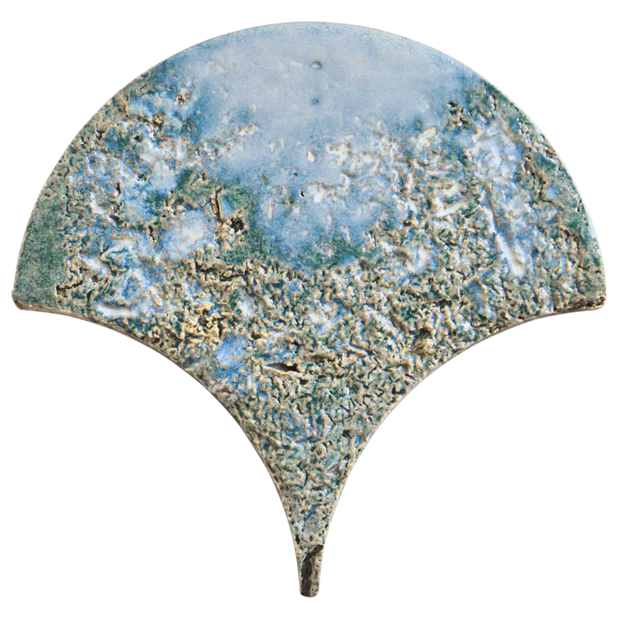 Moon Stone Blue 2.5x5 Glossy Ceramic SAMPLE