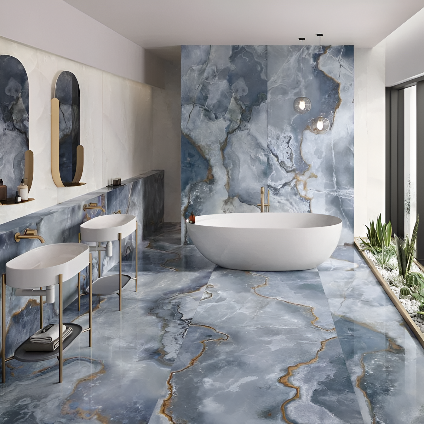 Onyx Blue 2x2 Mosaic Matte