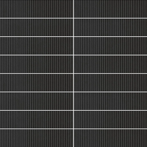 Murano Black 3x12 Ceramic Structured Glossy – ceramic tile, black glossy (2 of 3)