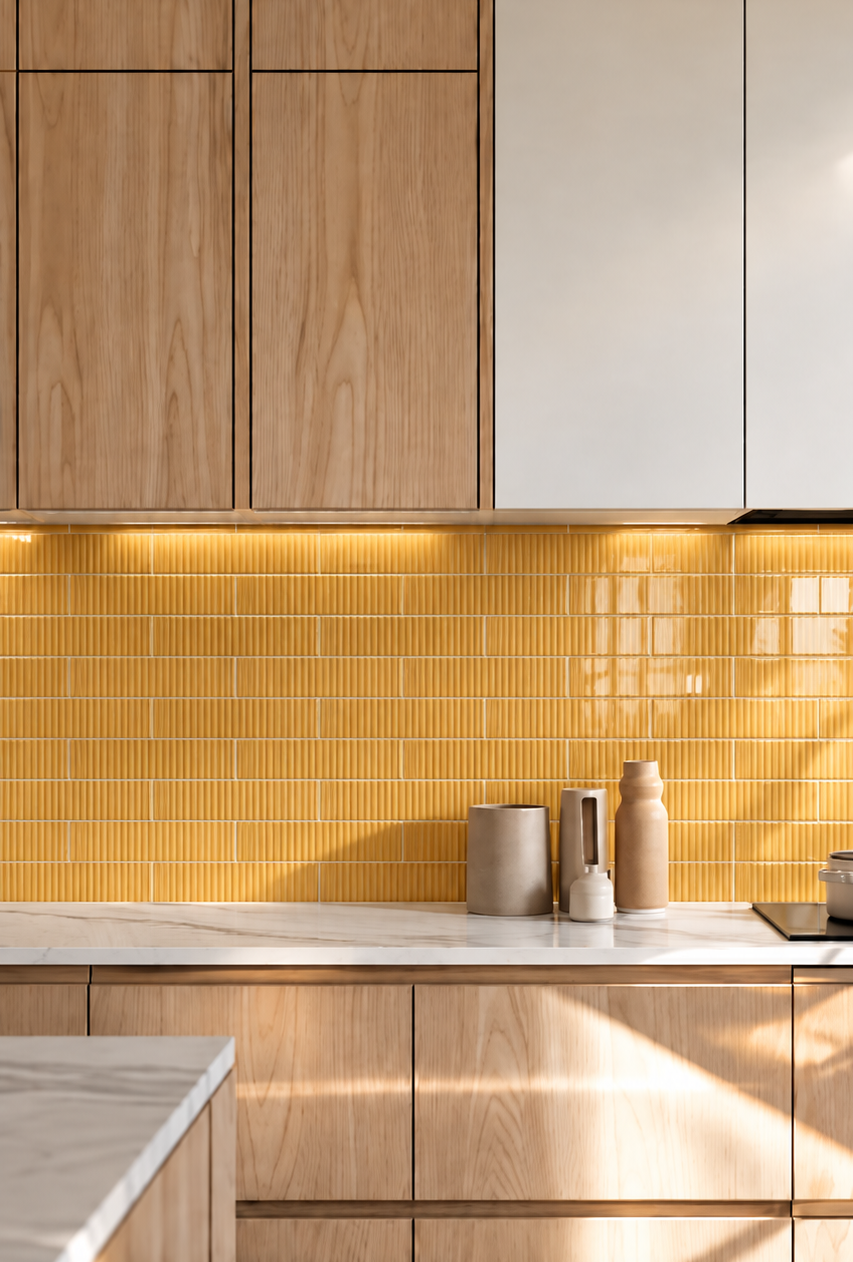 Murano Gold 3x12 Ceramic Structured Glossy