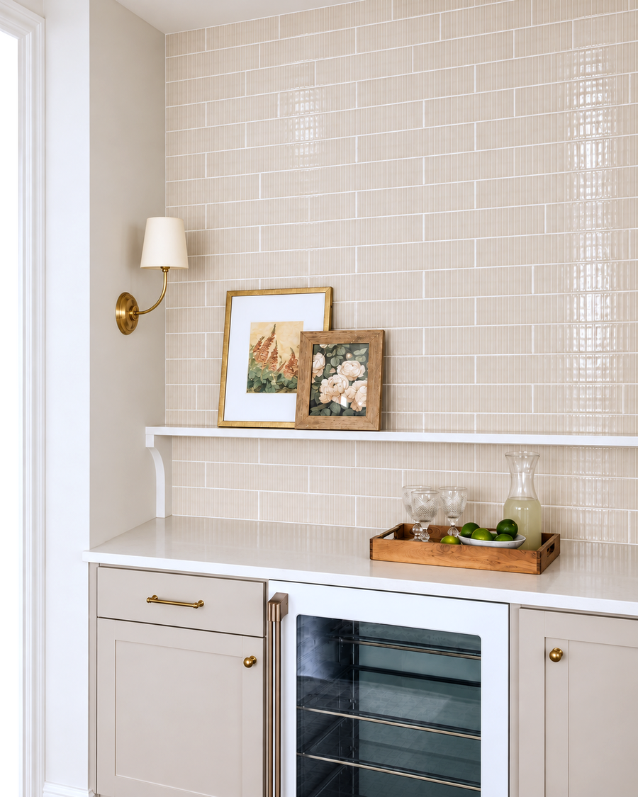 Murano Ivory 3x12 Ceramic Structured Glossy