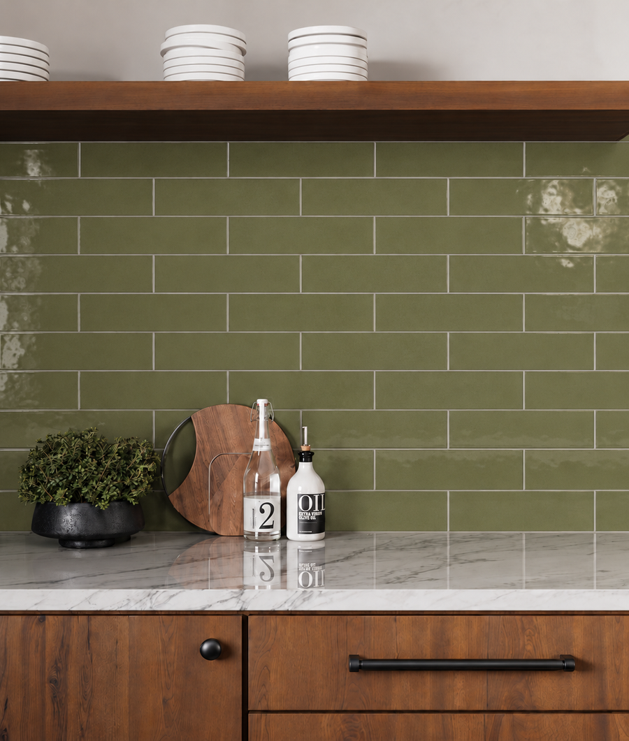Murano Olive 3x12 Ceramic Glossy