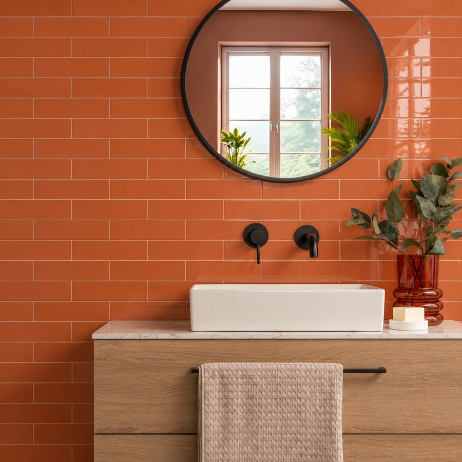 Murano Orange 3x12 Ceramic Glossy