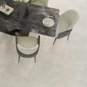 Onice Ivory White 12x24 Matte Porcelain – porcelain tile, ivory white matte (1 of 3)
