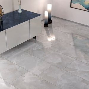 Onice Ivory White 24x48 Matte Porcelain – porcelain tile, ivory white matte (1 of 3)