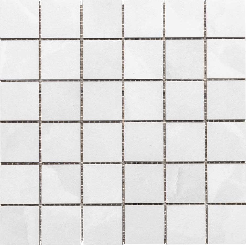 Onice Ivory White 2x2 Mosaic Matte – porcelain mosaic, ivory white matte (1 of 3)