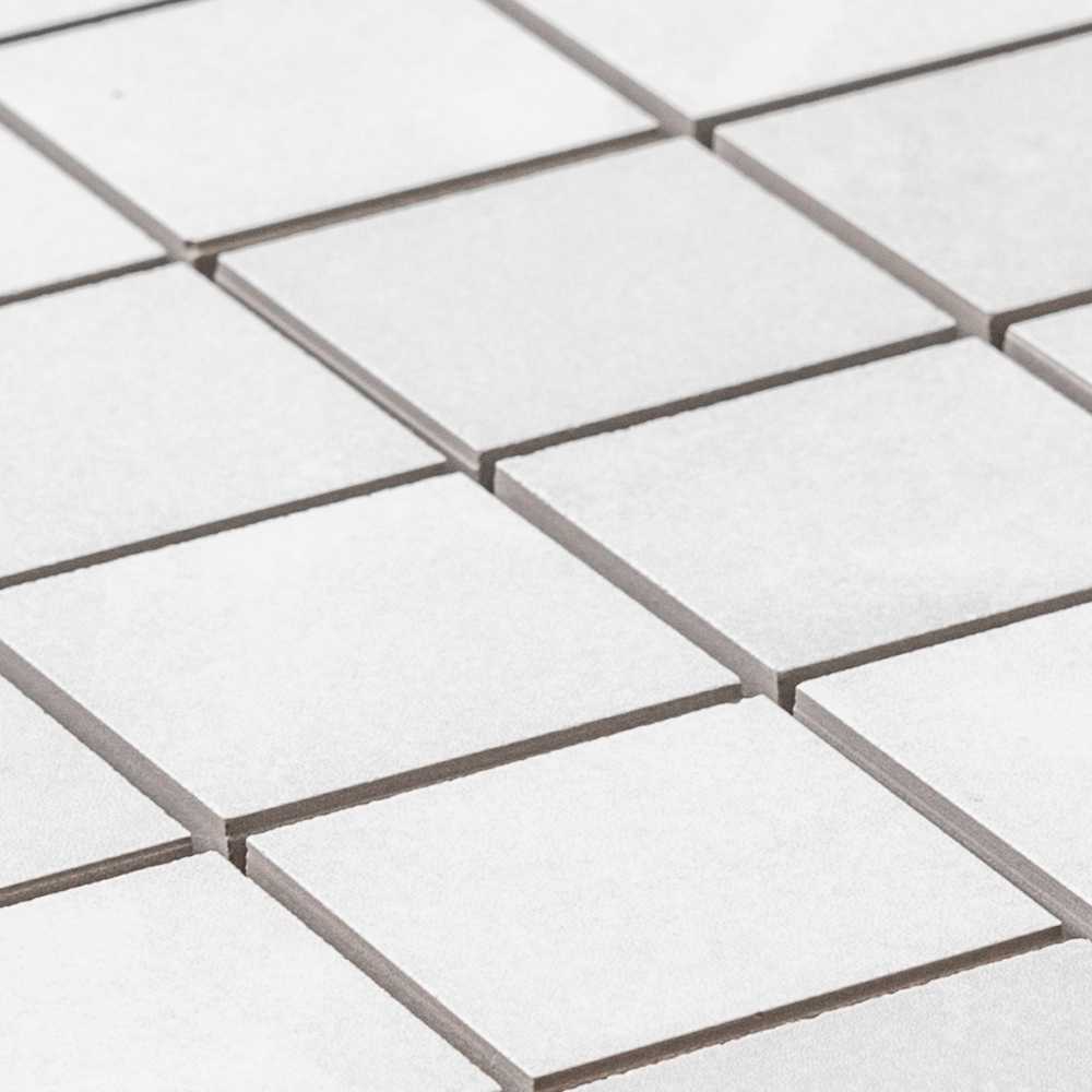 Onice Ivory White 2x2 Mosaic Matte – porcelain mosaic, ivory white matte (2 of 3)