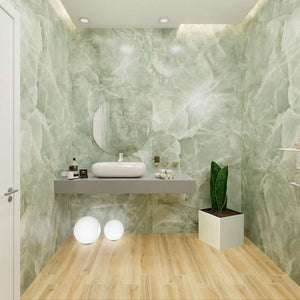 Onice Jade Green 24x48 Polished Porcelain – porcelain tile, jade green polished (1 of 3)