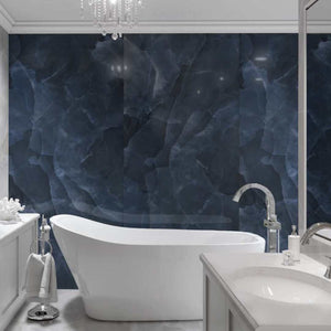 Onice Ocean Blue 24x48 Polished Porcelain – porcelain tile, ocean blue polished (1 of 3)