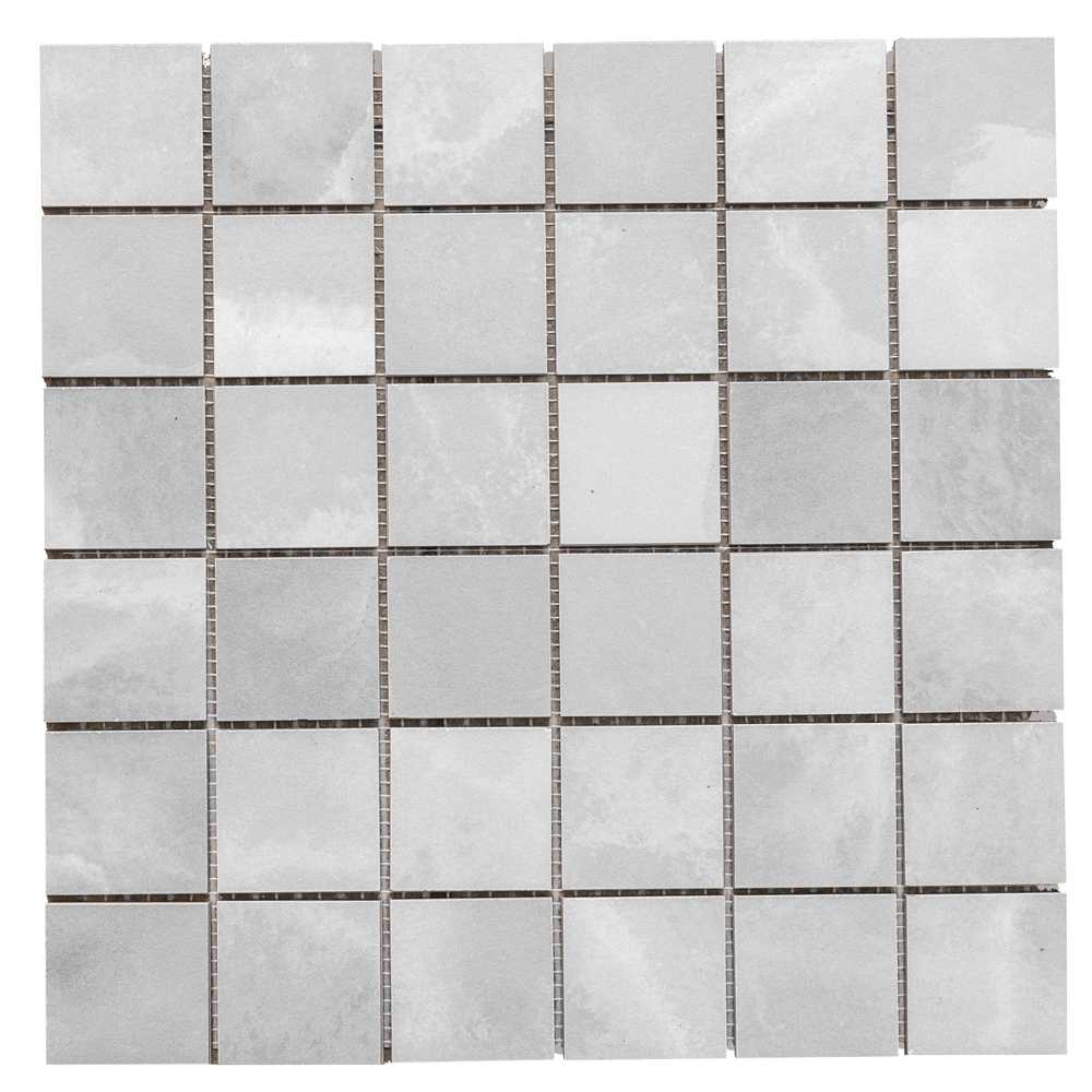 Onice Silver Gray 2x2 Mosaic Matte – porcelain mosaic, silver gray matte (1 of 3)