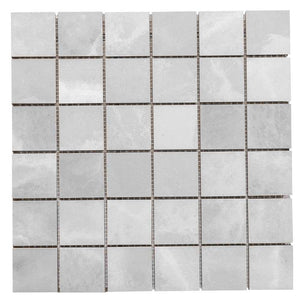 Onice Silver Gray 2x2 Mosaic Matte – porcelain mosaic, silver gray matte (1 of 3)