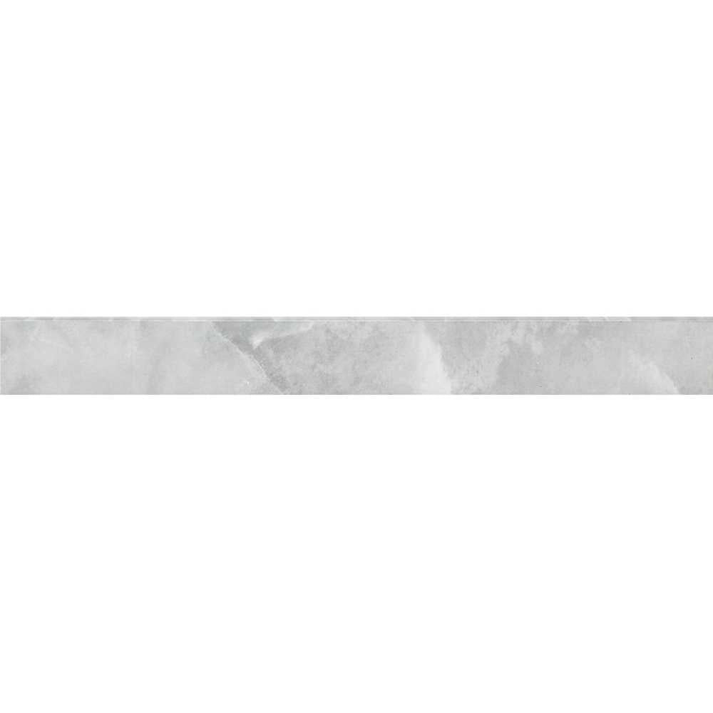 Onice Silver Gray 3x24 Matte Bullnose – porcelain tile, silver gray matte (2 of 3)