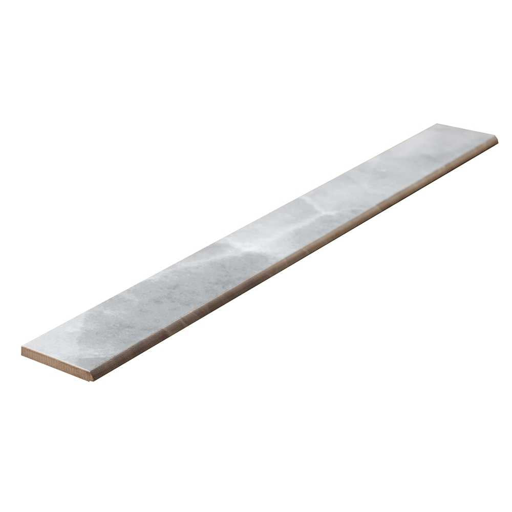 Onice Silver Gray 3x24 Matte Bullnose – porcelain tile, silver gray matte (3 of 3)