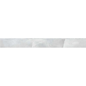 Onice Silver Gray 3x24 Polished Bullnose – porcelain tile, silver gray polished (2 of 3)