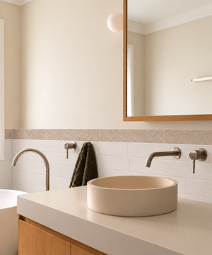 Palermo Beige 3x24 Matte Bullnose – porcelain tile, beige matte (1 of 3)
