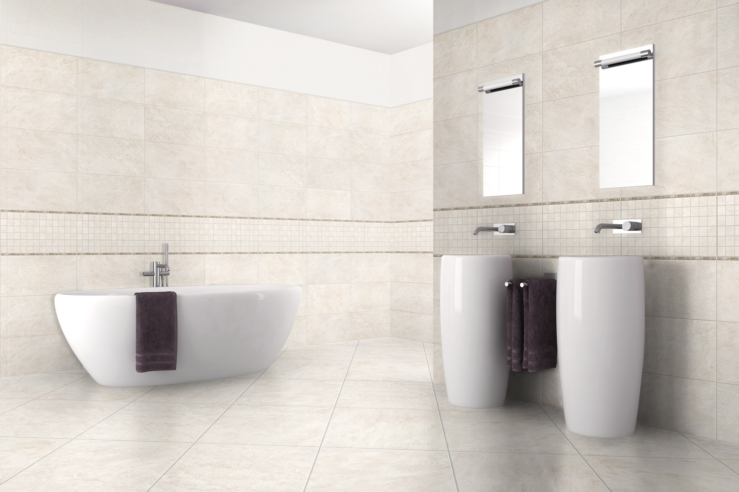 Patagonio Rett Sand 12x24 Porcelain
