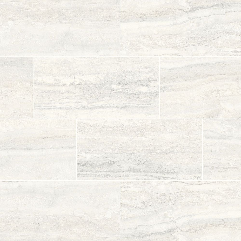 Perseo White 12x24 Polished  Porcelain