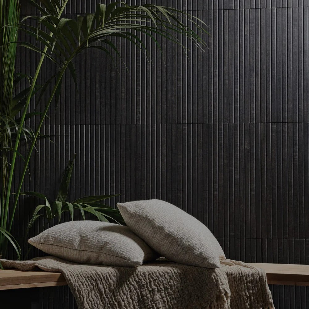 Ribbon Black 24X48 Matte Porcelain