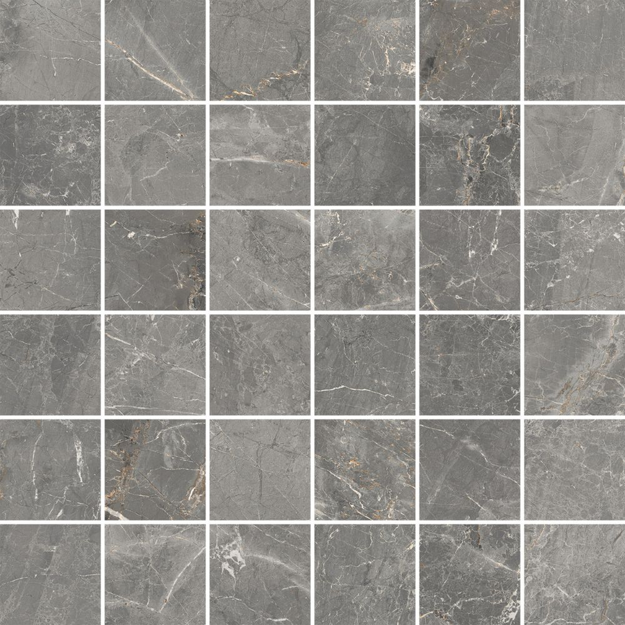 Silvia Silver 2X2 Mosaic Matte