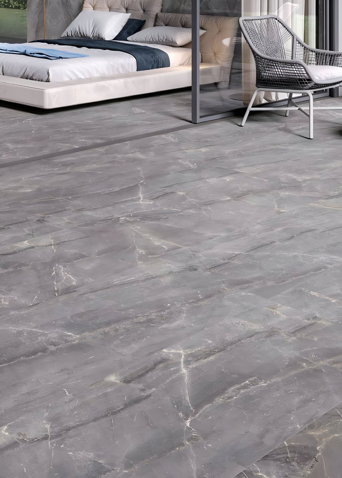 Silvia Silver 12X24 Matte tile sample