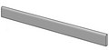 Silvia Silver 2x24 Polished Bullnose