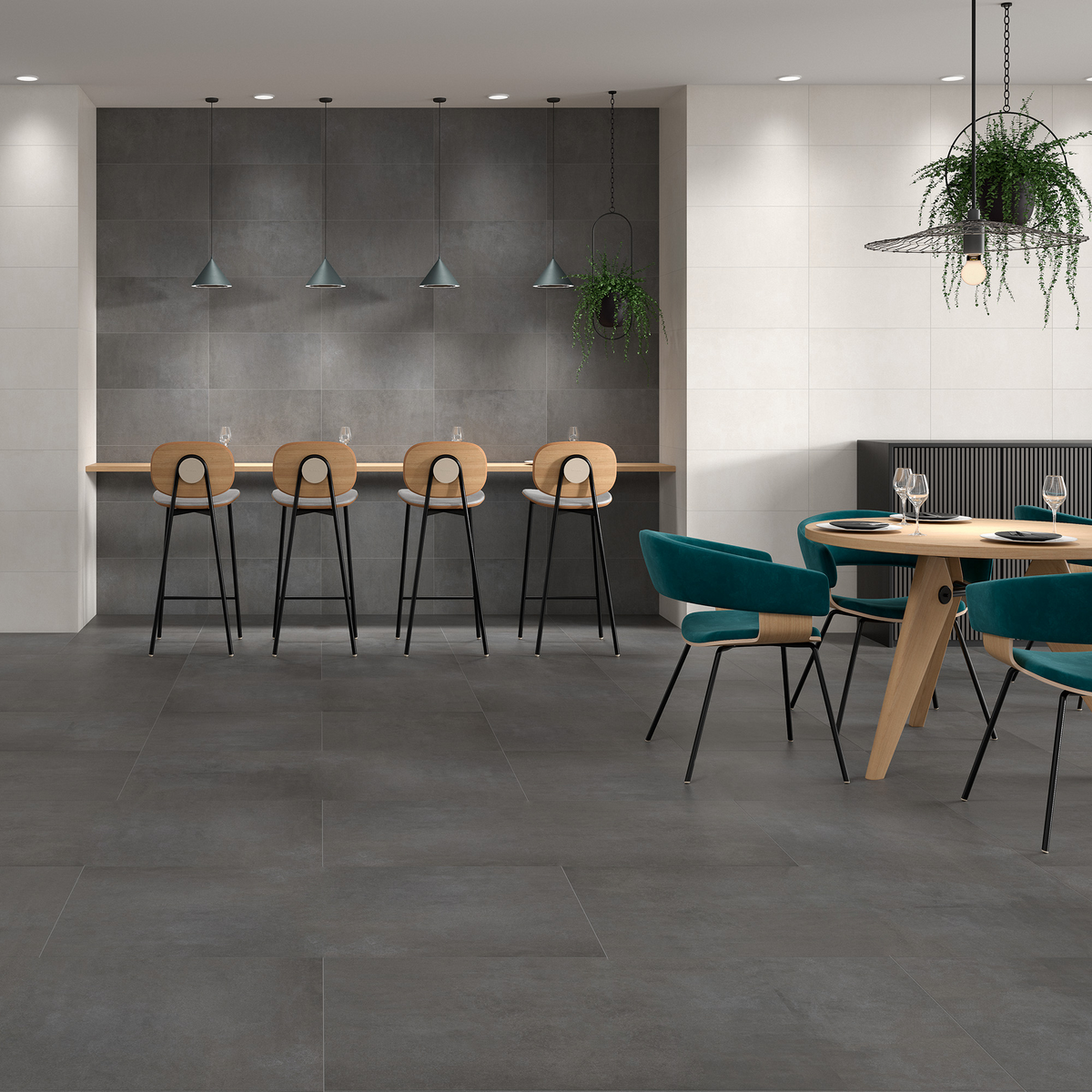 Titan Grafito 12x24 Porcelain tile sample