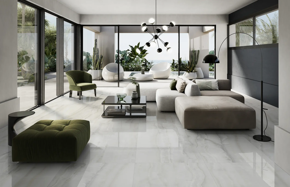 Onix White 24X48 Matte Porcelain tile sample