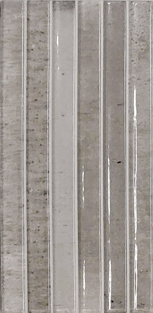 Cozy Ash 5x10 Polished Porcelain – single tile piece, gray glossy
