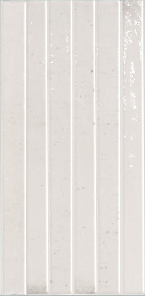 Cozy Milk 5x10 Polished Porcelain – single tile piece, white glossy