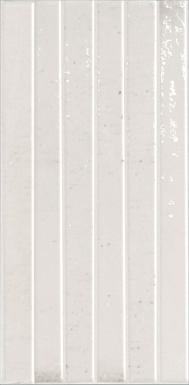 Cozy Milk 5x10 Polished Porcelain – single tile piece, white glossy