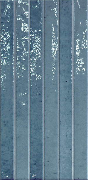 Cozy Sky 5x10 Polished Porcelain – single tile piece, sky blue glossy
