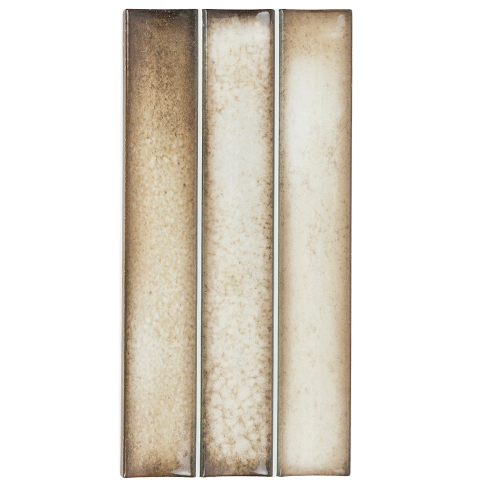 Kanji Fluted Beige 4.5x9 Glossy Porcelain – porcelain tile, beige glossy (1 of 4)