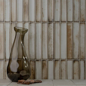 Kanji Fluted Beige 4.5x9 Glossy Porcelain – porcelain tile, beige glossy (2 of 4)