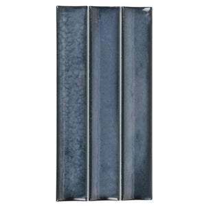 Kanji Fluted Blue Night 4.5x9 Glossy Porcelain – porcelain tile, blue night glossy (1 of 4)
