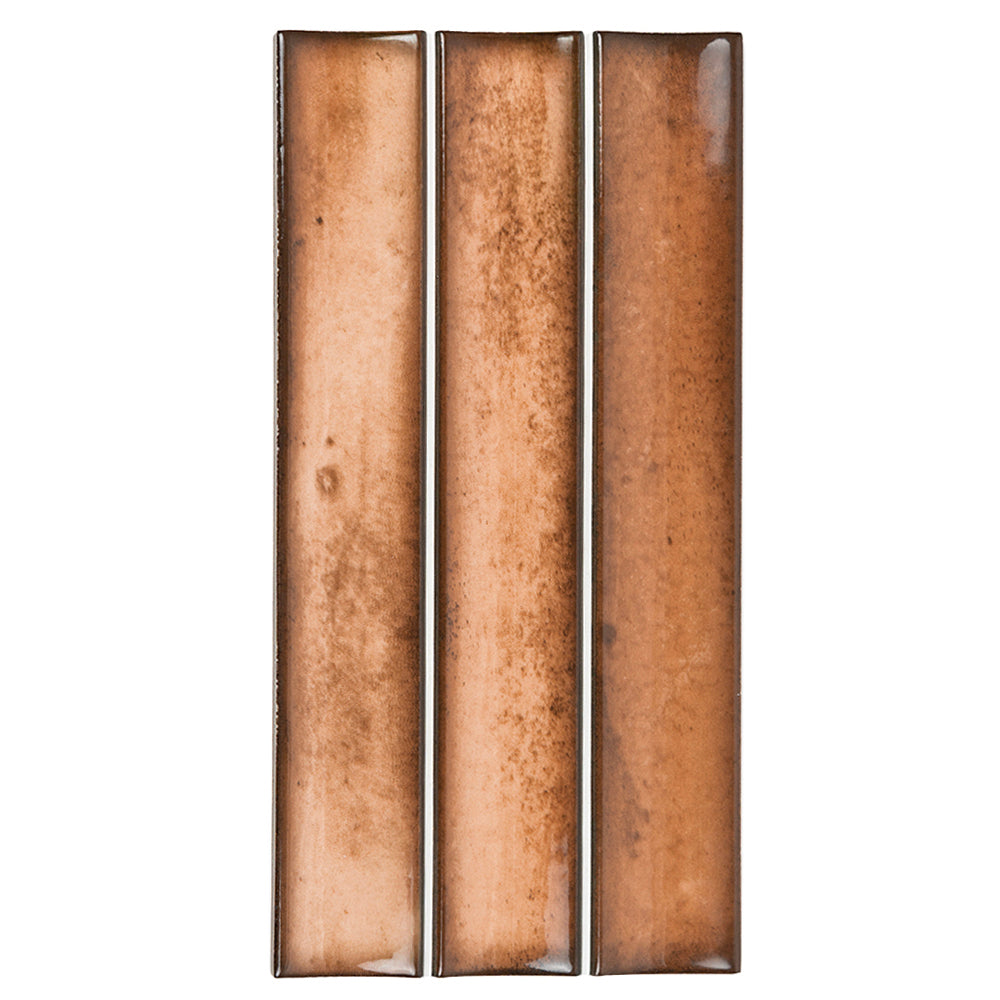 Kanji Fluted Caramel 4.5x9 Glossy Porcelain – porcelain tile, caramel glossy (1 of 4)