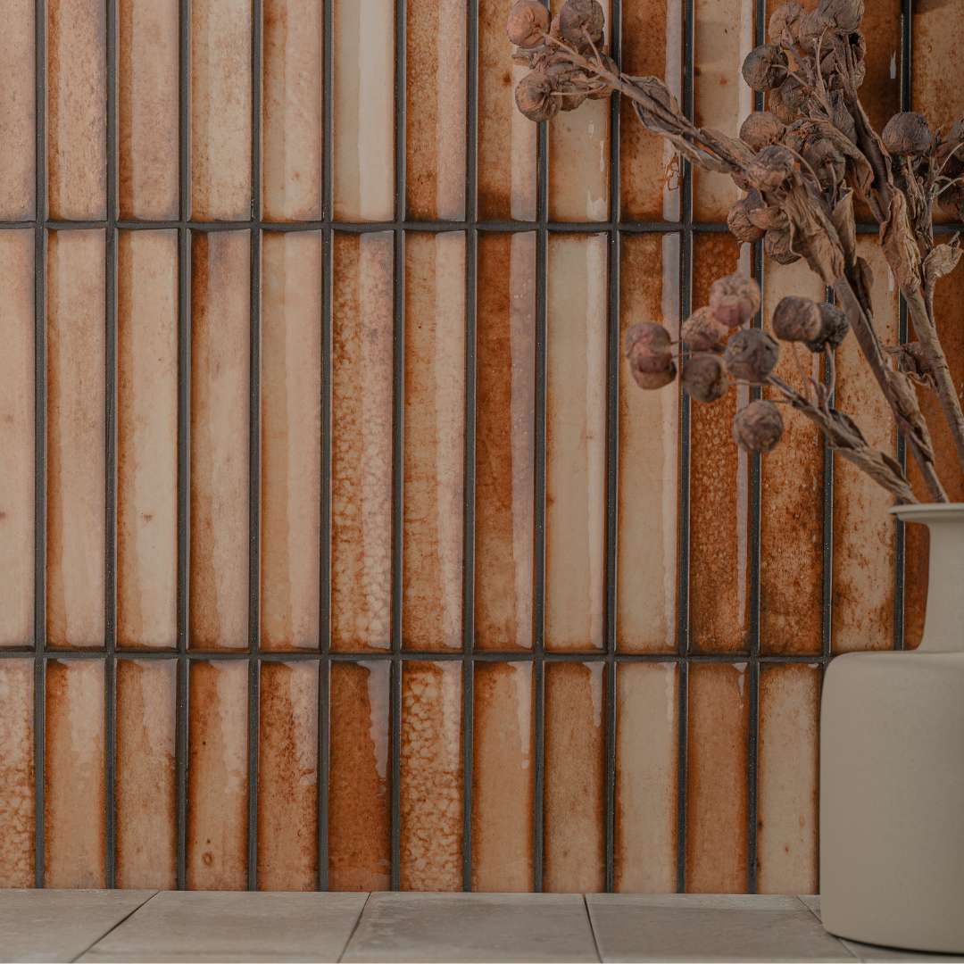 Kanji Fluted Caramel 4.5x9 Glossy Porcelain – porcelain tile, caramel glossy (2 of 4)